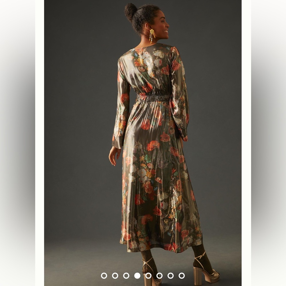 Anthropologie Caballero Deep V-Neck Maxi Dress - Picture 4 of 16